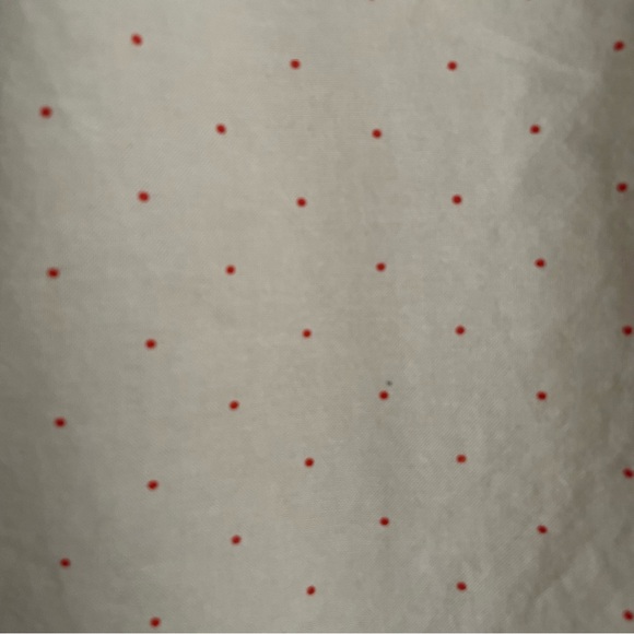 Old Navy Women's Button-Up Shirt Light Pink Red Polka Dot Womens size Small - Picture 7 of 9